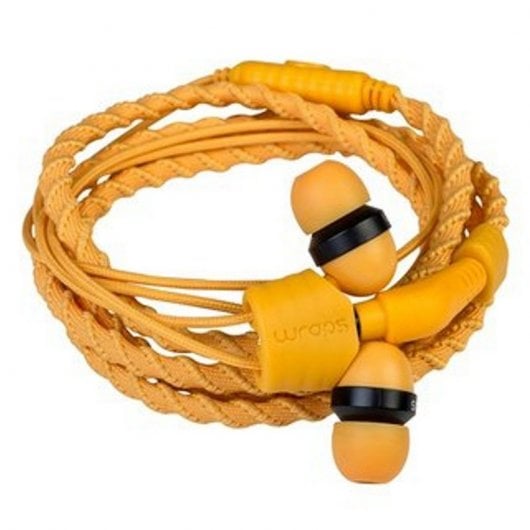 Wraps Auriculares Talk Sunrise Tela Trenzada Naranja