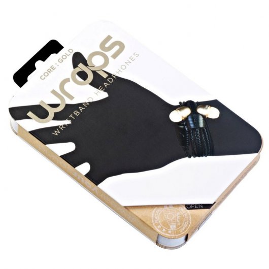 Wraps Auriculares Core Símil Cuero Dorado