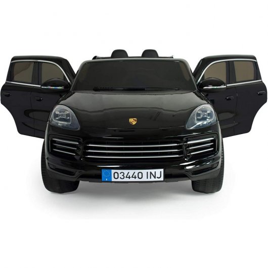 Injusa Coche Eléctrico Porsche Cayenne S con Licencia 12V Negro