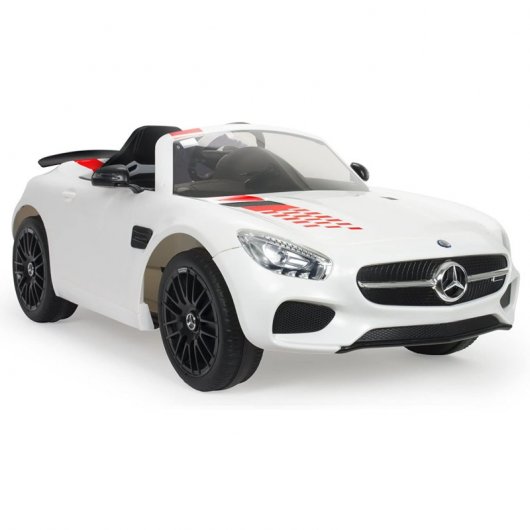 Injusa Coche Eléctrico Mercedes Benz AMG GT-S 12V Blanco