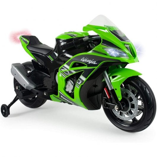 Injusa Moto Eléctrica con Licencia Kawasaki Ninja ZX10 12V Verde