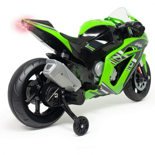Injusa Moto Eléctrica con Licencia Kawasaki Ninja ZX10 12V Verde