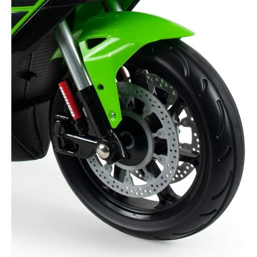 Injusa Moto Eléctrica con Licencia Kawasaki Ninja ZX10 12V Verde