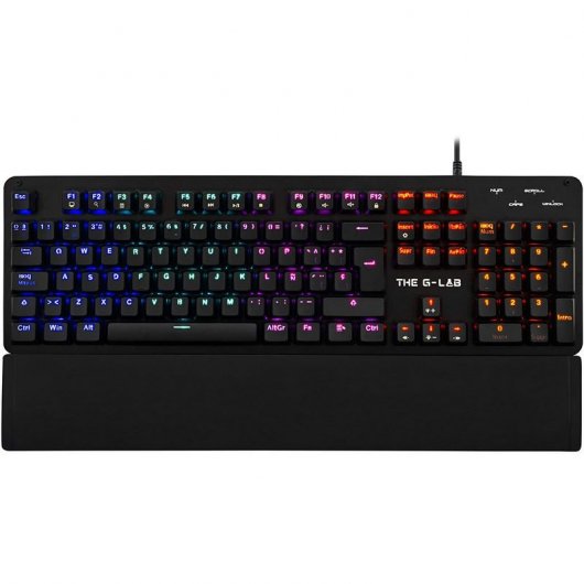 The G-Lab Keyz Carbon E Teclado Mecánico Gaming Retroiluminado Switch Azul