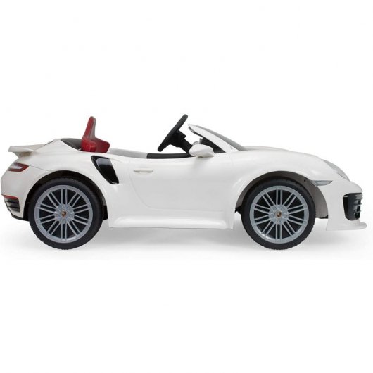 Injusa Coche Eléctrico Porsche 911 Turbo S con Licencia 12V Blanco