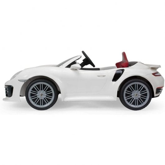 Injusa Coche Eléctrico Porsche 911 Turbo S con Licencia 12V Blanco