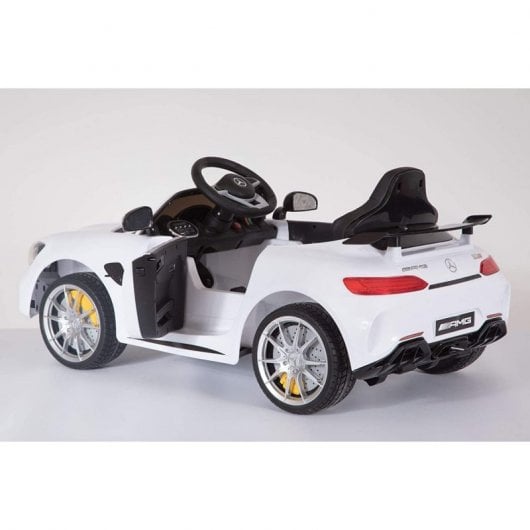 RunRunToys Mercedes AMG GTR Coche Eléctrico 12V Blanco