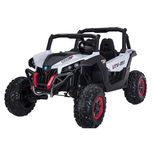 RunRunToys Quad Boogie 4x2 Coche Eléctrico 12V Blanco
