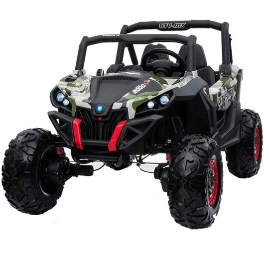 RuRunRunToys Quad Boogie 4x4 Coche Eléctrico 12V Camuflaje