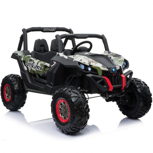 RuRunRunToys Quad Boogie 4x4 Coche Eléctrico 12V Camuflaje