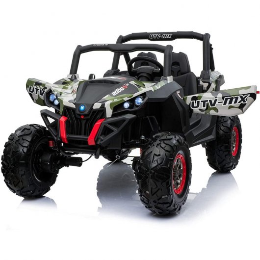 RuRunRunToys Quad Boogie 4x4 Coche Eléctrico 12V Camuflaje
