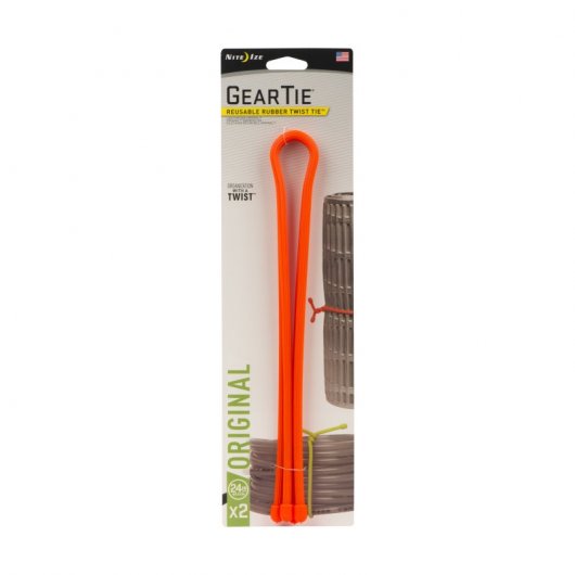 Nite Ize Gear Tie 24 Pack 2 Bridas Reutilizables 609mm Naranja