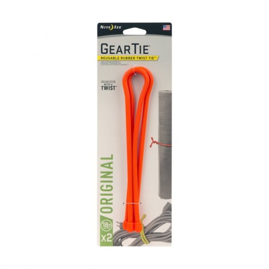 Nite Ize Gear Tie 18 Pack 2 Bridas Reutilizables 457mm Naranja