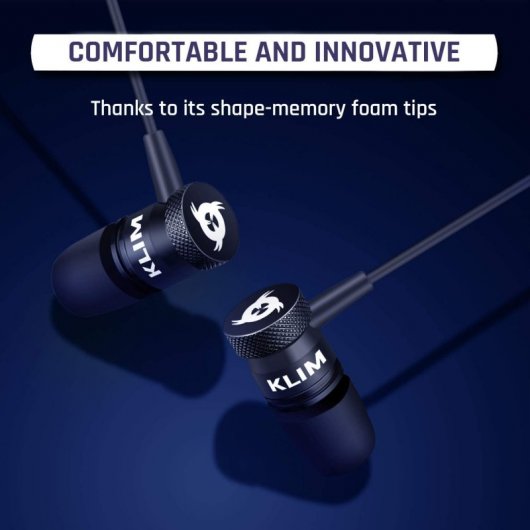 Klim Fusion Auriculares Deportivos Bluetooth Negros