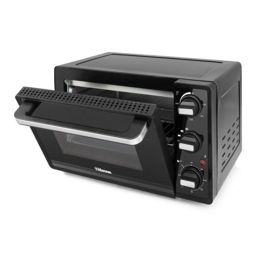 Minibackofen Tristar OV-3620 19L 1300W Timer Cool Door Schwarz Inox