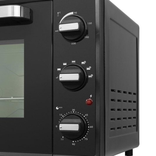 Mini Backofen Tristar OV-3635 Umluft 48L 2000W Schwarz Edelstahl