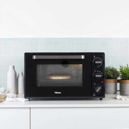 Mini Backofen Tristar OV-3635 Umluft 48L 2000W Schwarz Edelstahl