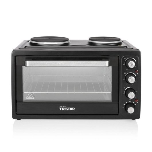 Horno Sobremesa Tristar OV-1443 Manual 38L 3100W Negro con 2 Placas