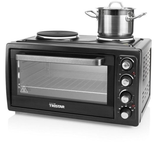 Horno Sobremesa Tristar OV-1443 Manual 38L 3100W Negro con 2 Placas