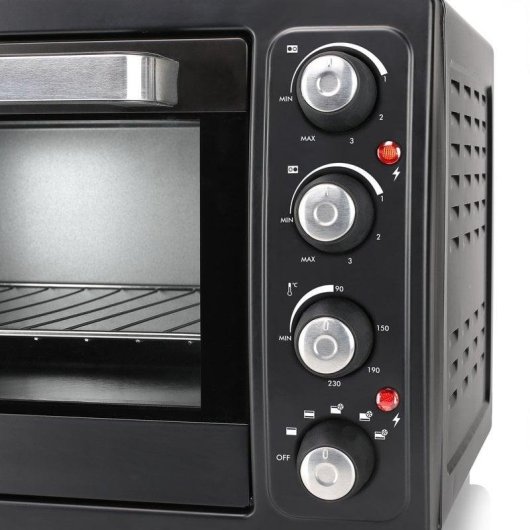 Horno Sobremesa Tristar OV-1443 Manual 38L 3100W Negro con 2 Placas