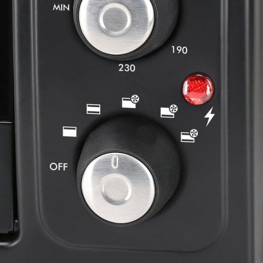 Horno Sobremesa Tristar OV-1443 Manual 38L 3100W Negro con 2 Placas