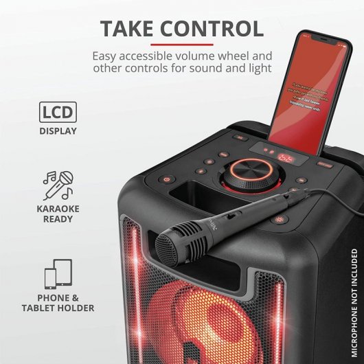 Trust Klubb MX GO Coluna Sem Fios RGB 80W