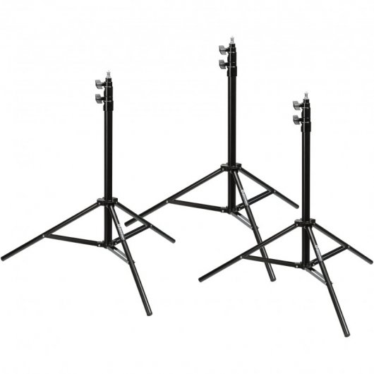 Bresser BR-2105 Daylight Set Kit de Iluminación Continua + Fondos Verde Croma/Blanco/Negro