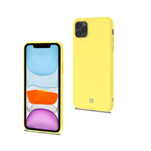 Celly Candy Funda Silicona Amarilla para iPhone 11 Pro