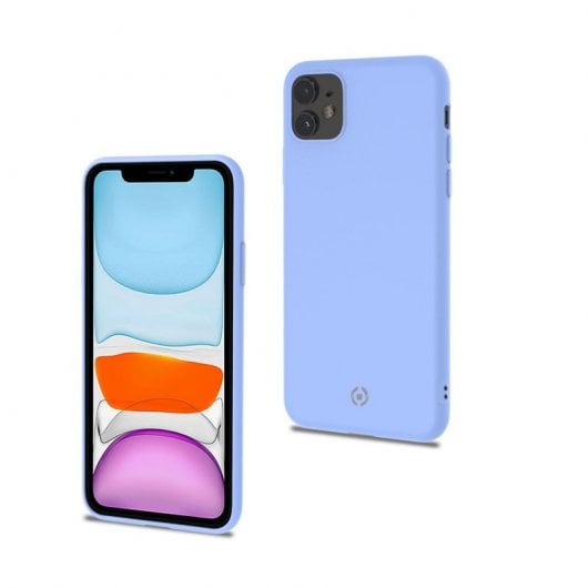 Celly Candy Funda Silicona Violeta para iPhone 11