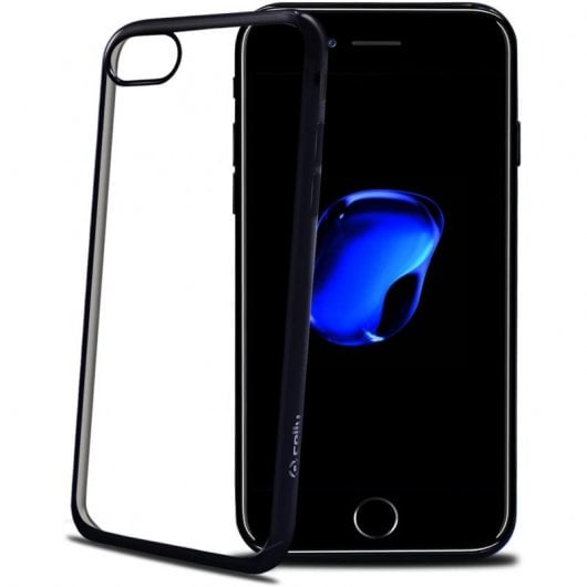 Celly Laser Funda Negra para Apple iPhone 7/8/SE 2020