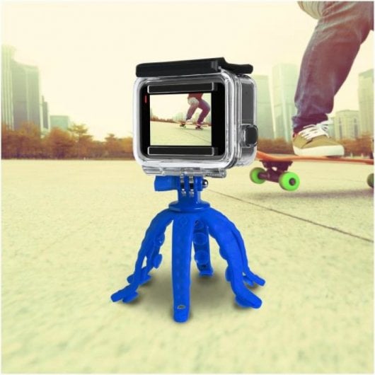 Celly SQUIDDY Mini trépied flexible pour smartphone/appareil photo/ActionCam Bleu