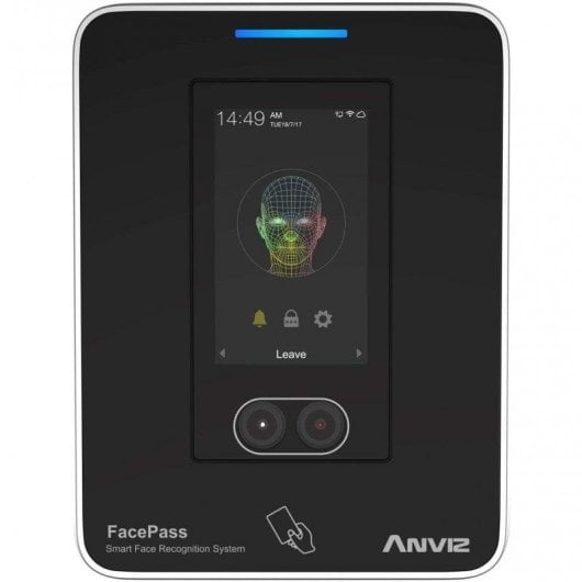 Controle de Acesso Anviz Facepass 7 Facial e Cartão 3.000 Utilizadores WiFi