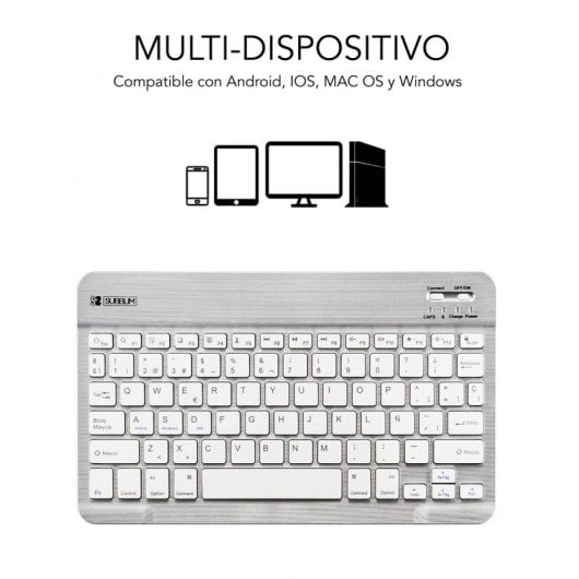 Subblim Smart Teclado Bluetooth Plata