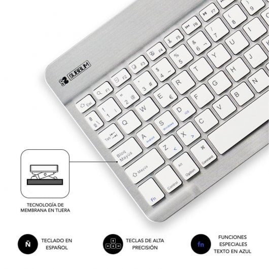 Subblim Smart Teclado Bluetooth Plata