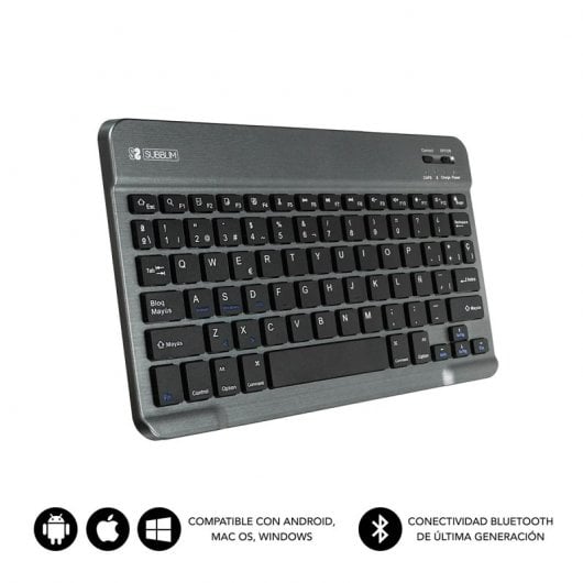 Subblim Smart Bluetooth-Tastatur, Grau