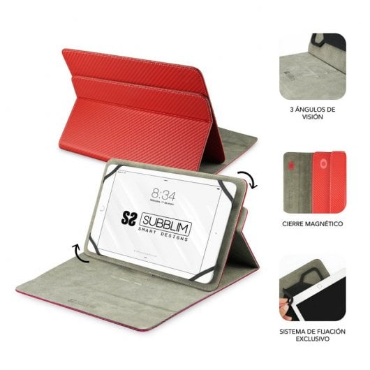 Subblim Rotate 360 Executive Tablet-Hülle 10,1" Rot