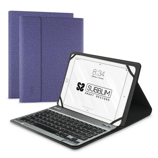 Subblim Keytab Pro Bluetooth Lilás para Tablet 10.1"