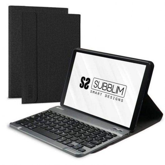 Subblim Keytab Pro Bluetooth Funda con Teclado Negra para Samsung Galaxy Tab A 10.1"