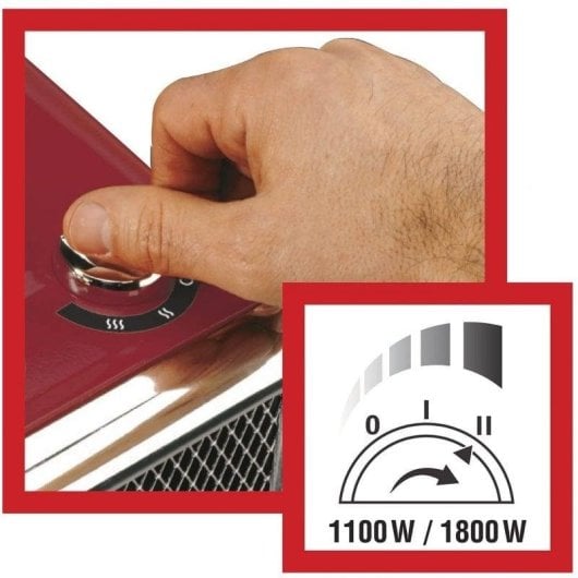 Honeywell HZ-510 Calefactor Cerámico Termoventilador 1800W Rojo