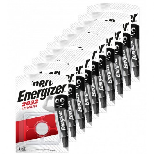 Energizer Pilas de Litio CR2032 Pack 10 Unidades