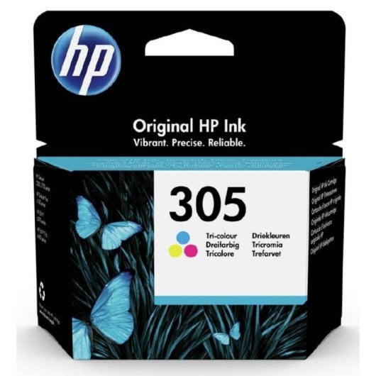 Cartucho de Tinta HP 305 Tricolor 2 ml Impressão a Jato de Tinta Standard