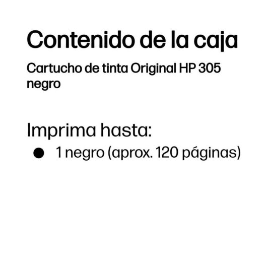 Cartucho de Tinta HP 305 Negro Original Rendimento Standard