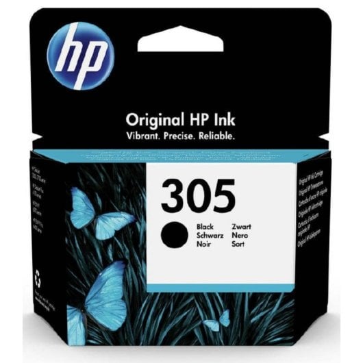 Cartuccia d'Inchiostro HP 305 Nero Originale 2 ml 120 pagine Pigment-Based