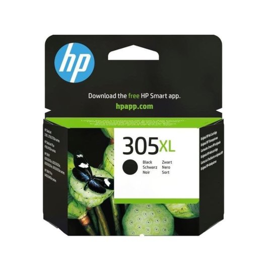 Cartouche d'encre HP 305XL Noir Haut Rendement Pigment 4 ml 240 pages