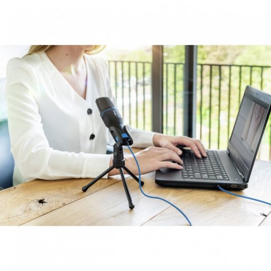 Trust 23790 Micrófono Condensador Omnidireccional USB Negro