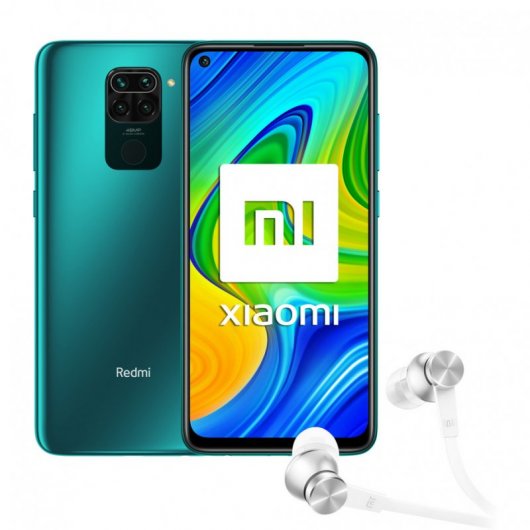 Xiaomi Pack Redmi Note 9 3/64GB Verde Libre + Mi Ear Auriculares