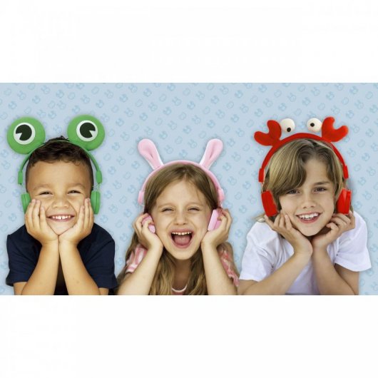 Avenzo AV-HP2100 Auriculares con Luces LED Rana Verde