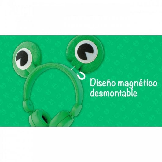 Avenzo AV-HP2100 Auriculares con Luces LED Rana Verde