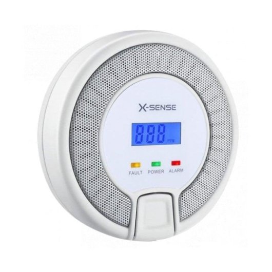 Détecteur de monoxyde de carbone X-Sense CO03D Alarme 85 dB Écran LCD 10 ans autonomie