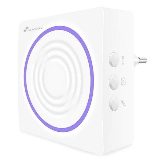 Allarme Nivian NVS-S6B Wireless 433 MHz Sirena Interno Miniatura con Luce di Avviso